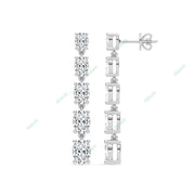 Four Prong Dangle Earring DAFO035